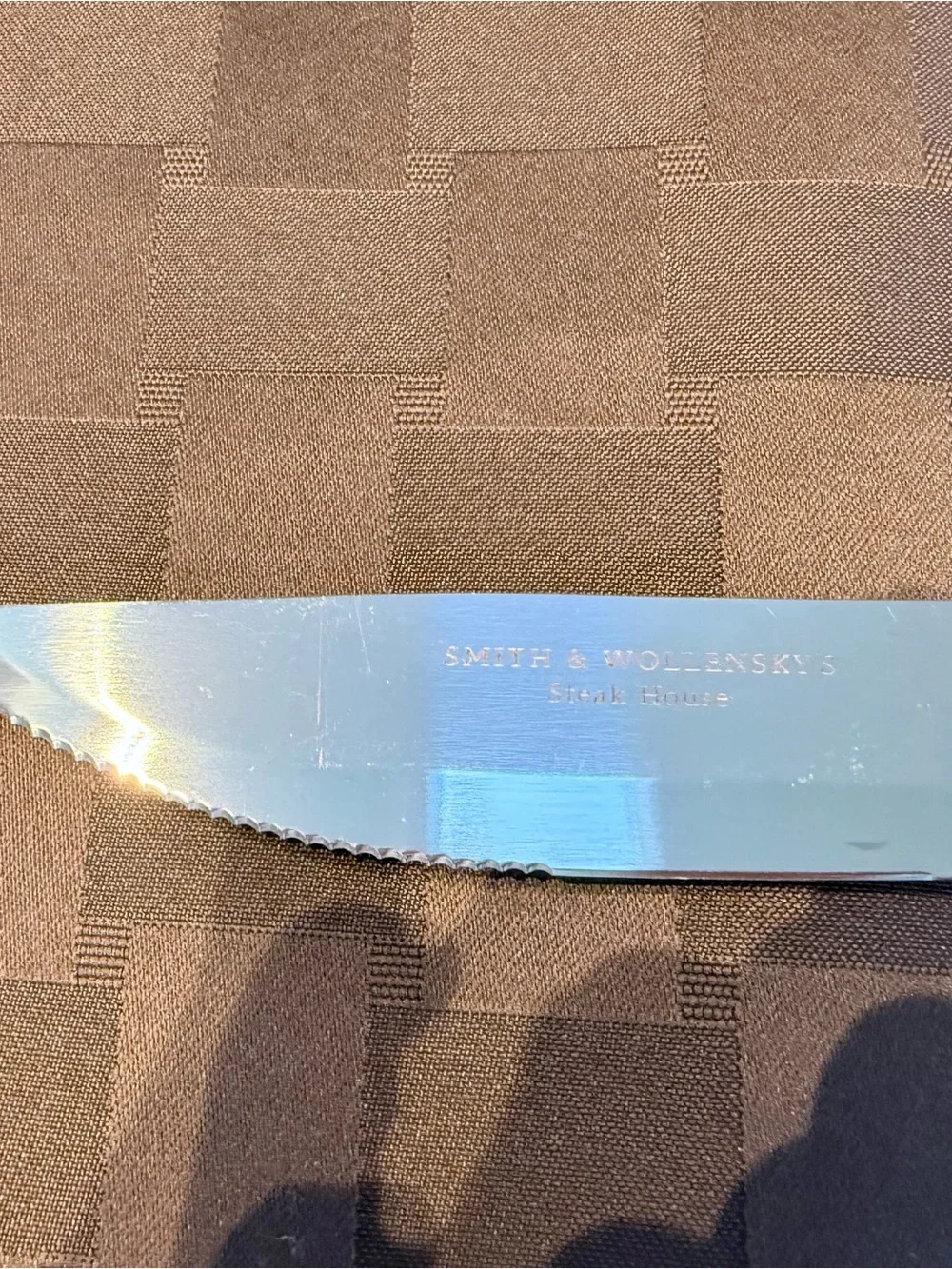 Individual Smith & Wollensky Steak House Walco Big Red Jumbo Steak Knife, 10”